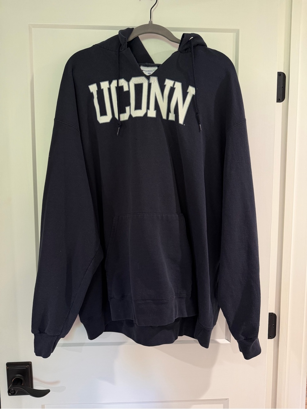 Champion Navy UConn Crewneck Hoodie Sweatshirt